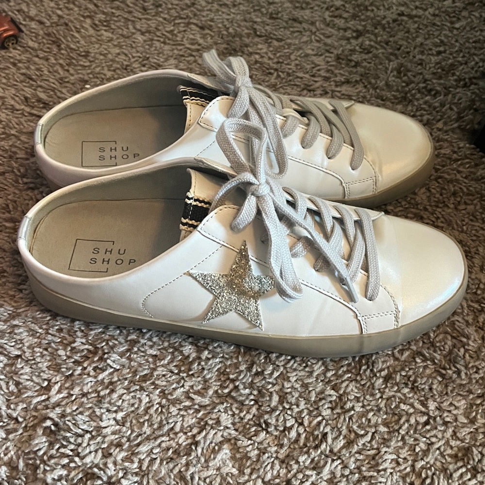 Shu Shop Polka Sneaker- Pearl-11
